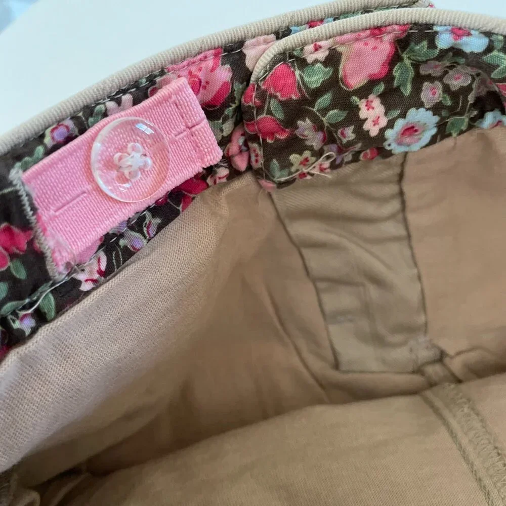 Oshkosh Genuine Kids Girls Cotton Skirt Skort Adjustable Waist Taupe Size 6X NWT